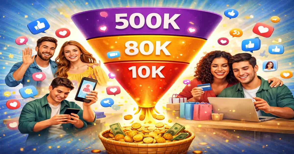 كيف يتحول المتابع إلى عميل؟ مسار تحويل من المشاهدات والتفاعل إلى الطلب ثم الشراء الفعلي