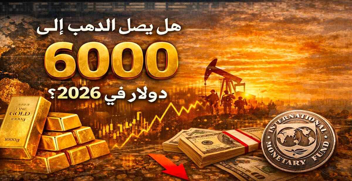 سعر الذهب 2026 قد يصل إلى 6000 دولار - تحليل اقتصادي