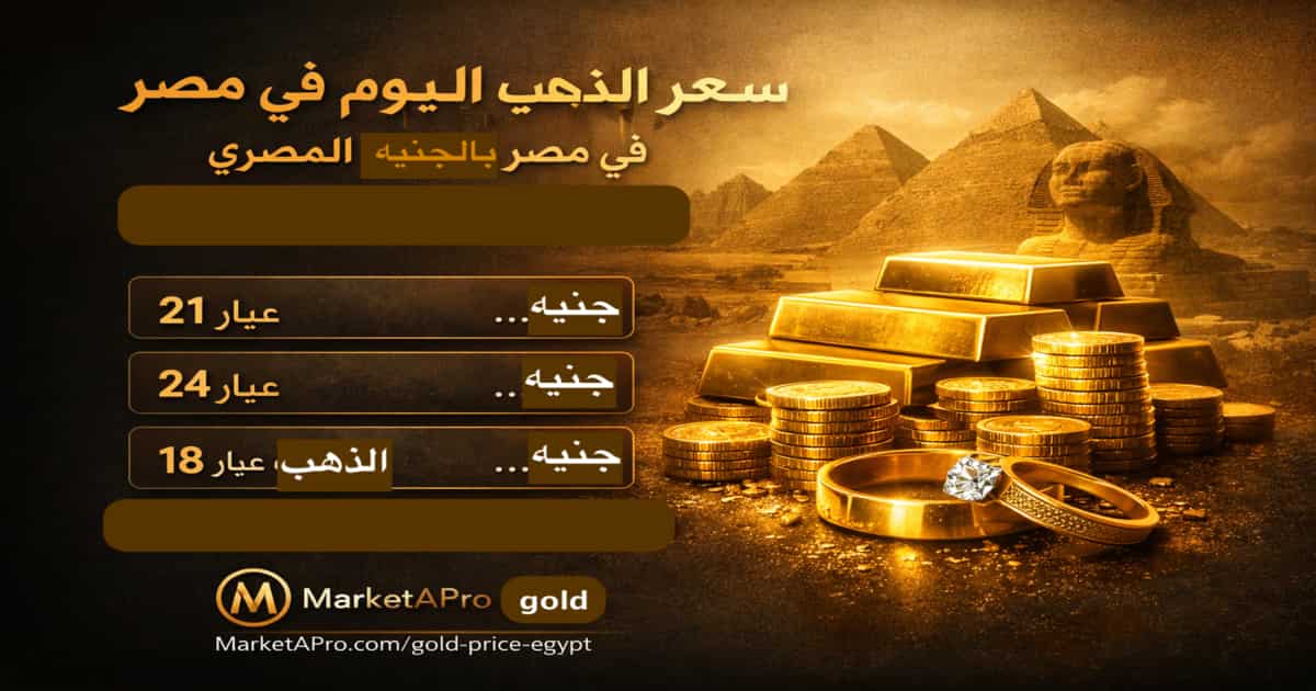 سعر الذهب اليوم في مصر بالجنيه المصري