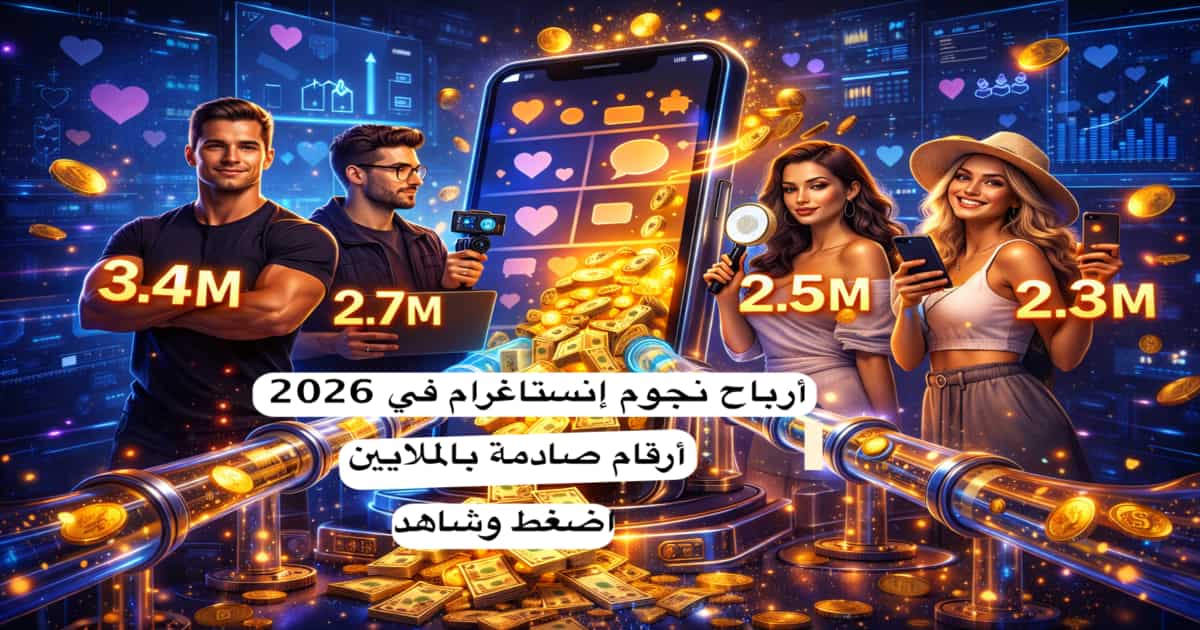 أرباح المشاهير من إنستغرام 2026 مع مقارنة بين كريستيانو رونالدو وميسي وسيلينا غوميز وكايلي جينر وقيمة المنشور الإعلاني