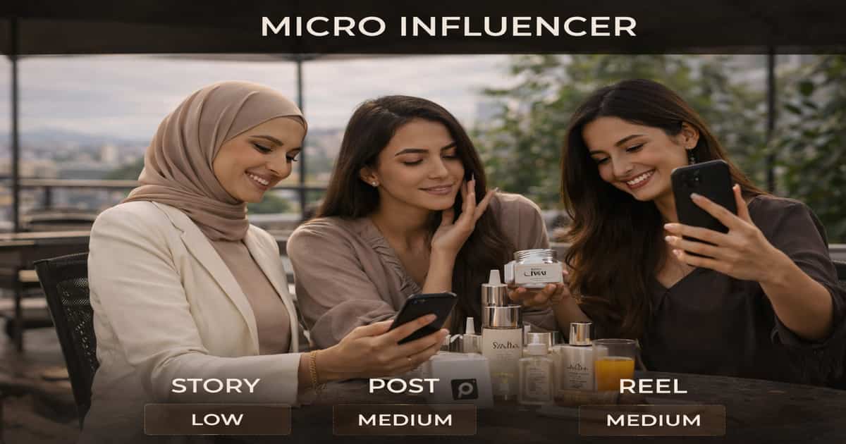 مقارنة قوية بين اسعار المؤثرين في السعودية والإمارات 2026 تشمل تكلفة الستوري والريل والبوست وحملات المايكرو والمشاهير